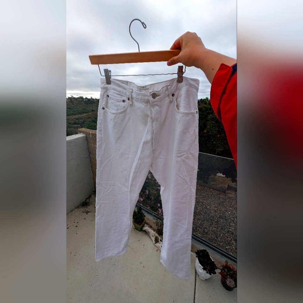 NWT 90's pinch waist jeans in porcelain
